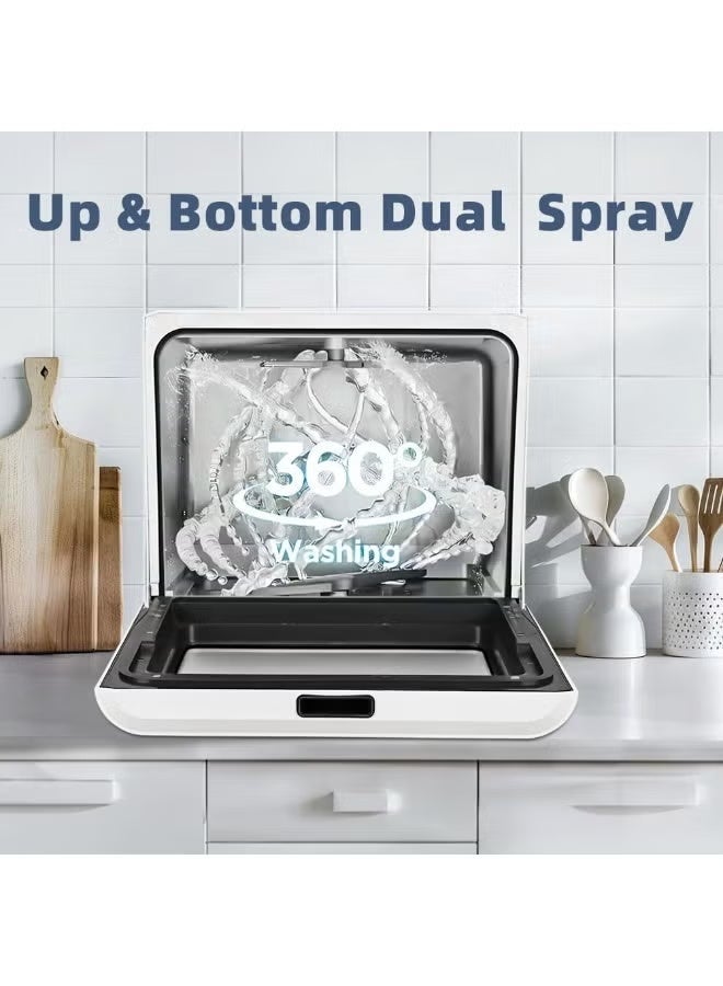 ايتي لايف غسالة أطباق على الموقد، غسالة أطباق ذاتية بدون تركيب، 4 برامج، تعقيم عالي الحرارة وتجفيف هواء ساخن لـ 8 أشخاص - Image 4